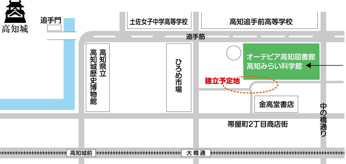高知市建立予定地マップ
